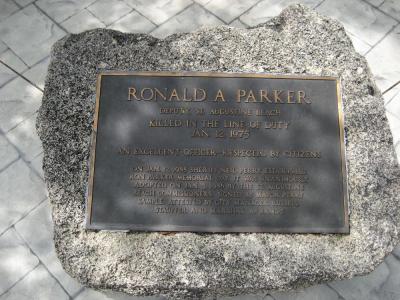Ron Parker Plaque