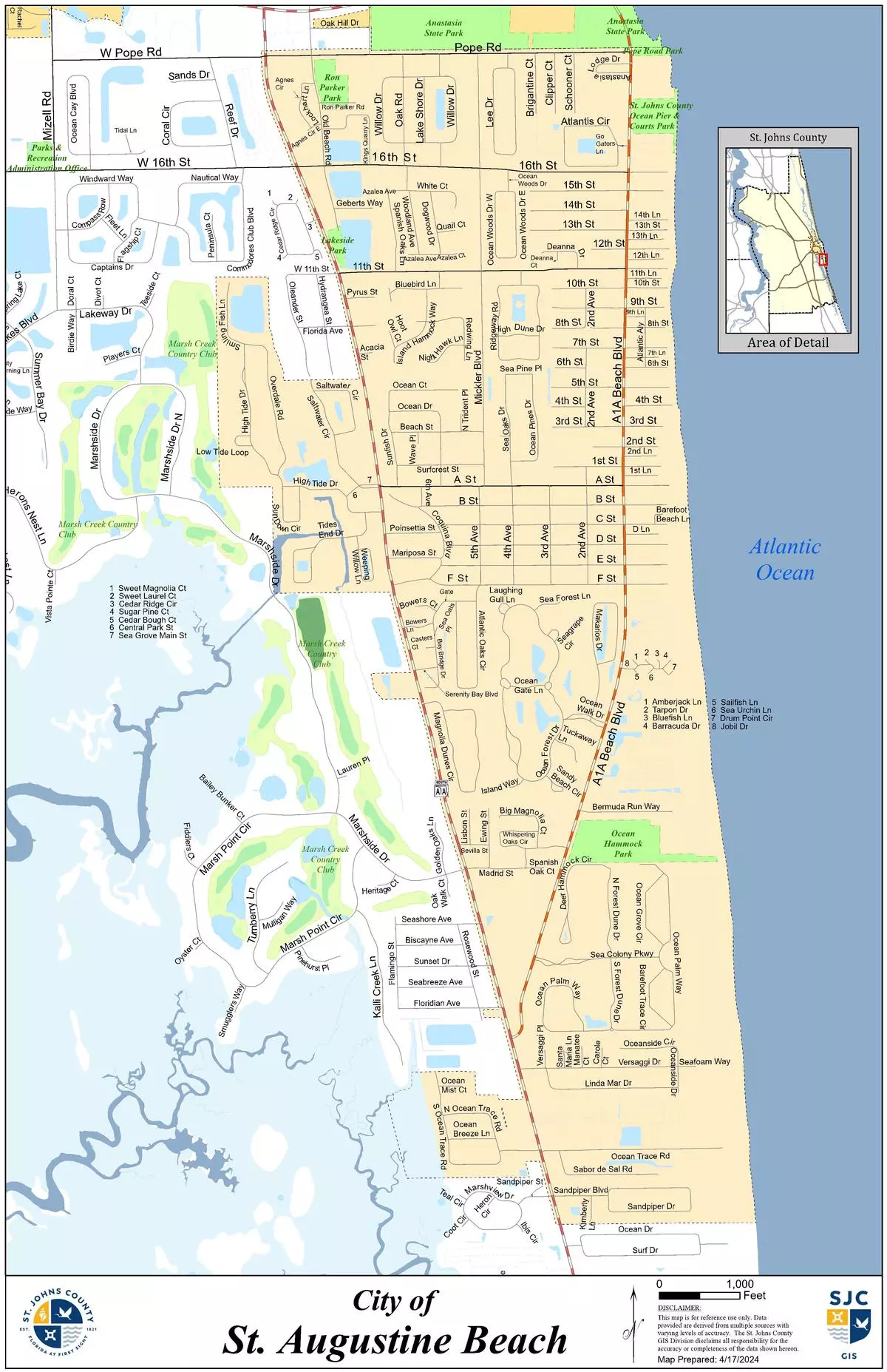 City of SAB jurisdiction map.