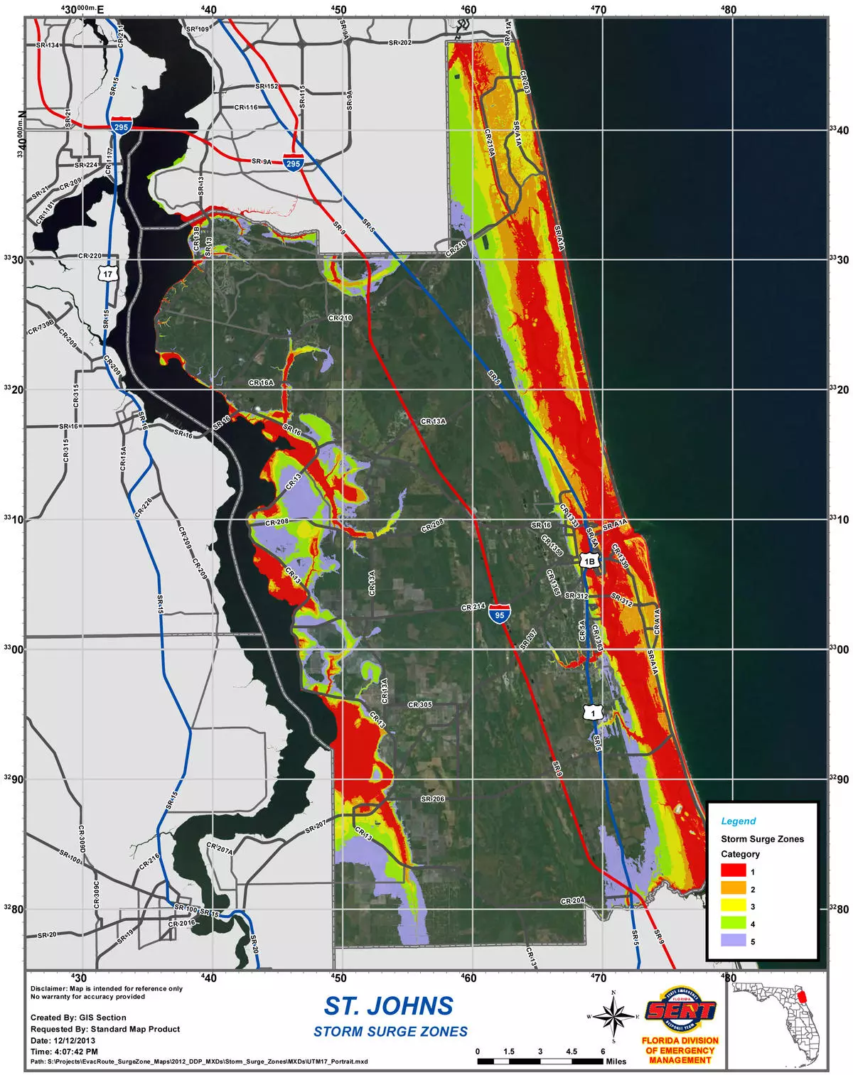 storm surge map st. johns county